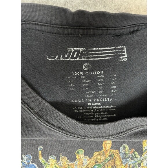 Vtg 2000s Y2K GI JOE Officially Licensed Graphic Tee Shirt Black Unisex Sz XL - Picture 4 of 12